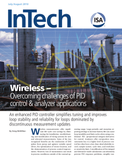 Wireless - Overcoming challenges of PID control analyzer applications