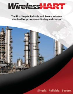 'WirelessHART - Simple, Reliable, Secure