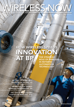 'Wireless Now - How Wireless Speeds Innovation at BP' (Issue #2)
