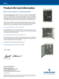 Tank Gauge Systems EPM-11, SFC-21 and CU-21 – End of Life 2016