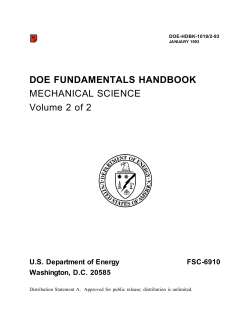 DOE Mechanical Science 2