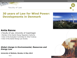 Thirty Years of Law for Wind Power