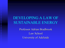 Designing a Law of Sustainable Energy