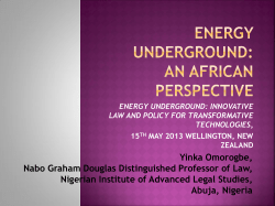African perspective on subsurface resource extraction. Special attention to the modification of traditional Roman-Dutch common law principles through the colonial era and the growth of constitutional assertion of government ownership of underground resources
