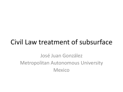 Civil law doctrines of subsurface use with particular attention to Latin America. Differences in civil and common law in connection with United States and Mexican development of offshore fields in the EEZ in the Gulf of Mexico