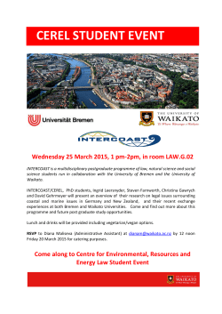 CEREL Student Presentations