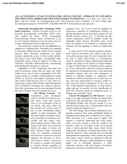 A paper on the new rovers