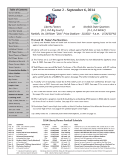 Liberty vs. Norfolk State game notes