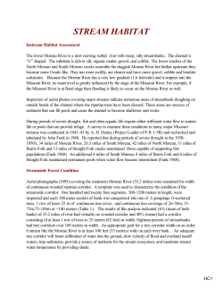 Moreau River Habitat Conditions