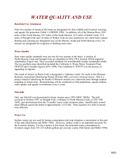Moreau River Water Quality
