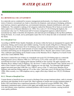 Meramec River Watershed Water Quality