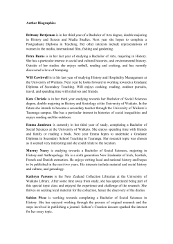 Author Biographies