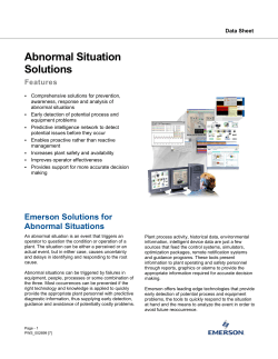 Abnormal Situation Solutions