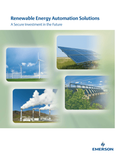 Protect your green energy investment by collaborating with Emerson to meet renewable challenges head-on.