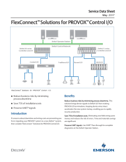 FlexConnect&trade; Solutions for PROVOX&trade; Control I/O