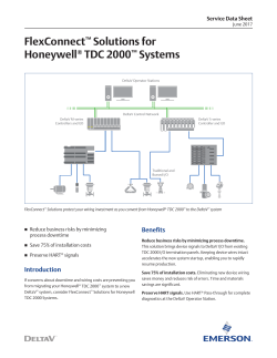 FlexConnect&trade; Solutions for Honeywell&reg; TDC2000 Systems