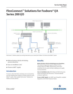 FlexConnect&trade; Solutions for Foxboro&reg; I/A Series 200 I/O
