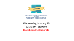 Blackboard Collaborate - PPT