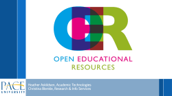 Open Education Resources - PPT
