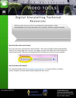 Digital Storytelling Technical Resources