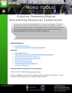 Digital Storytelling Resources