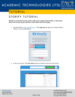 Storify Tutorial