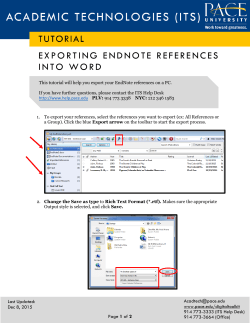 Exporting Citations