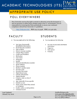 Appropriate Use Policy