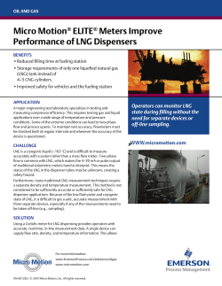 ELITE Meters Improve Performance of LNG Dispensers