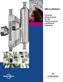 Precision Measurement for the Pharmaceutical and Biotech Industries