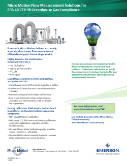 EPA 40 CFR Greenhouse Gas Compliance Flier