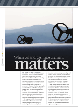 Article - When Oil and Gas Measurement Matters
