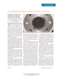 Gas Measurement - Contamination Affects Accuracy - Pipeline and Gas Technology Article