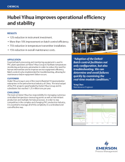 Hubei Yihua Improves Operational Efficiency and Stability