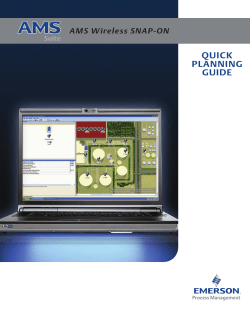 AMS Wireless SNAP-ON Quick Planning Guide