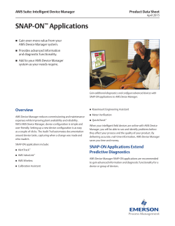 SNAP-ON Applications Overview