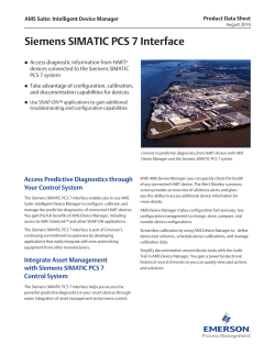 Siemens PCS 7 Interface