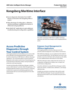 Kongsberg Maritime Interface