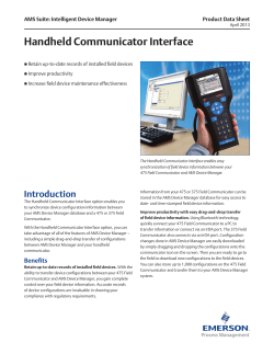 Handheld Communicator Interface