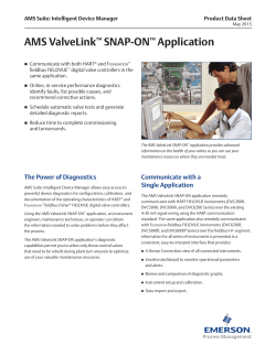 AMS ValveLink SNAP-ON Application