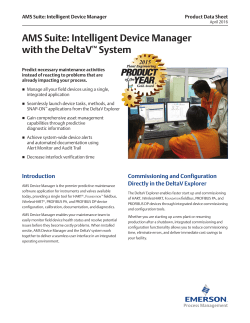 AMS Device Manager with DeltaV
