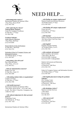 Need Help Handout