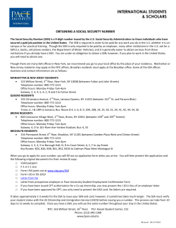 Obtaining Social Security Number Handout