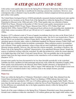 Spring River - South Water Quality