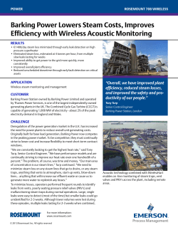 Power Plant Increased efficiency