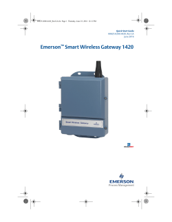 Emerson Smart Wireless Gateway 1420