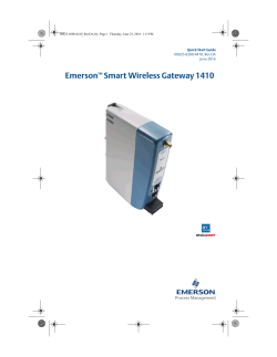 Emerson Smart Wireless Gateway 1410