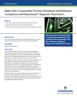 Major Dairy Cooperative Prevents Shutdown and Maintains Compliance with Rosemount Magnetic Flowmeters
