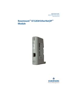 Rosemount 8732EM EtherNet/IP Module