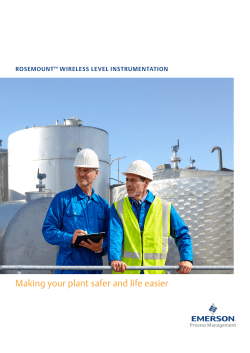 Rosemount Wireless Level Instrumentation